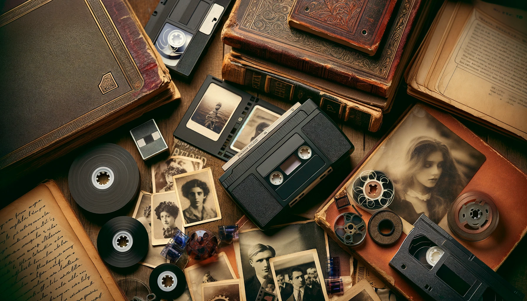 Collection of old media